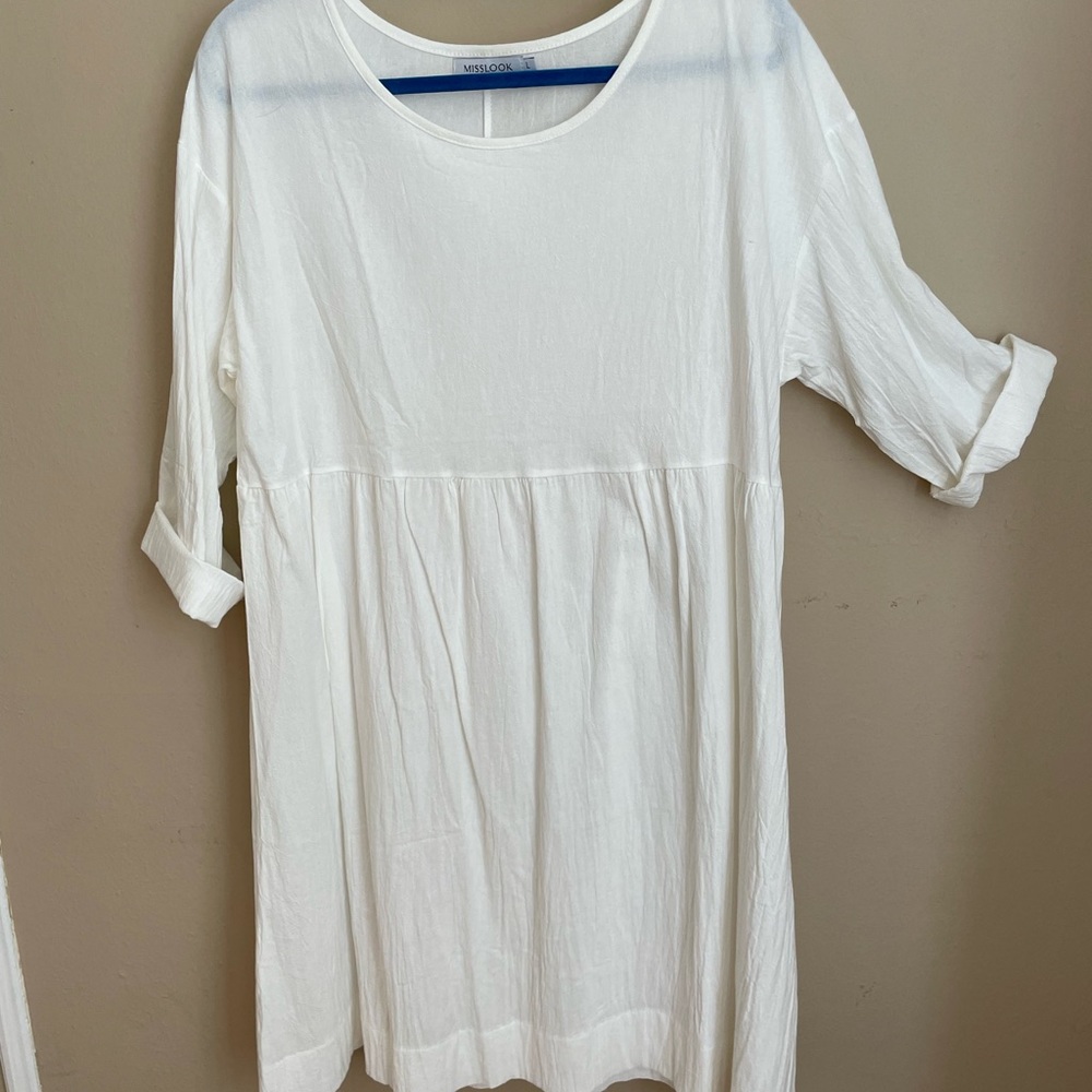 White, gauzey cotton summer dress
